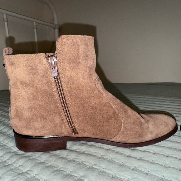 Marc Fisher Brown Suede Ankle Boots - Picture 7 of 13